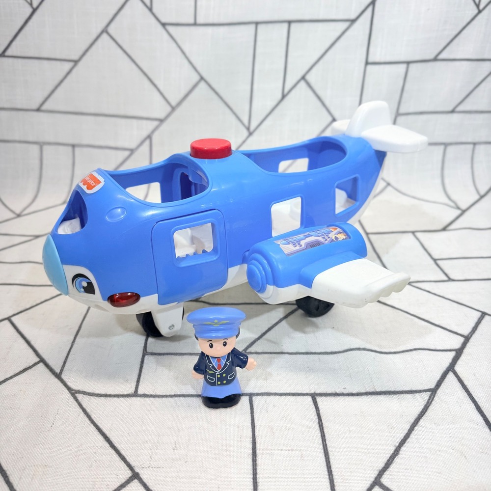 Fisher-Price Little People Airplane One Size Blue Travel Together Jet DJB53